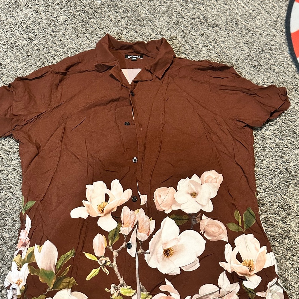 Express Rich Brown Shirt